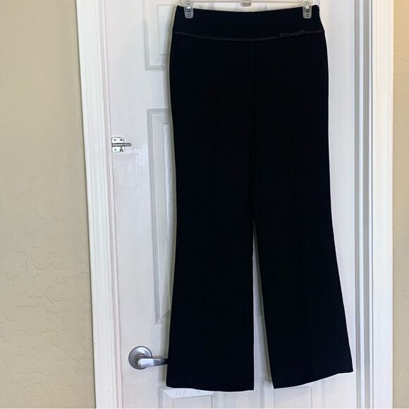 Liz Claiborne Audra Black Pants Flare Leg Size 4 - Picture 3 of 11